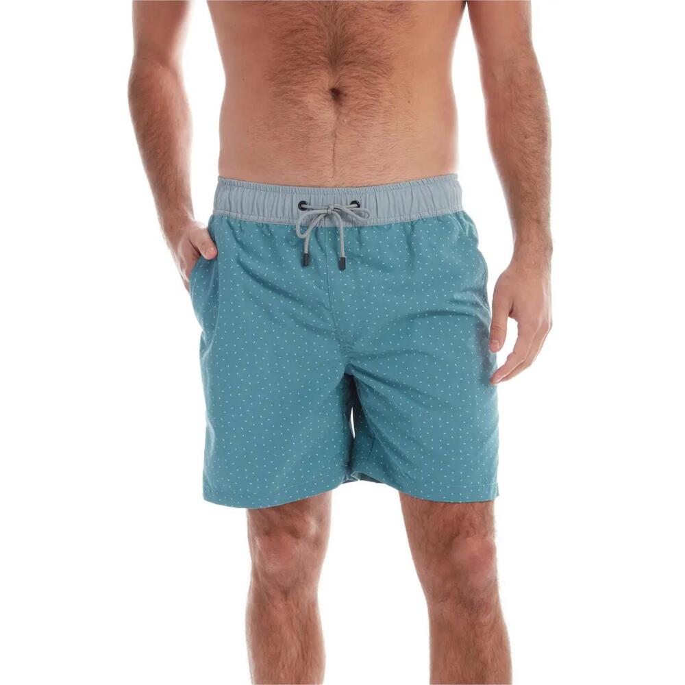 NEW PX winston printed swim trunks in blue